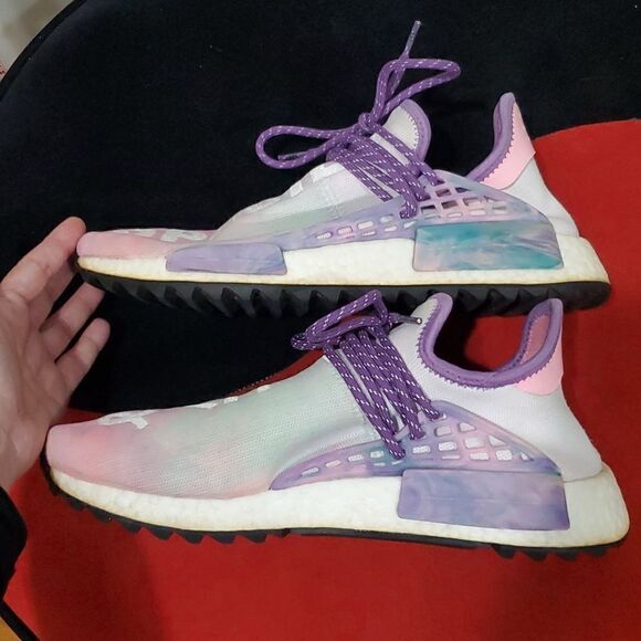 Adidas Pharrell × NMD Human Race Trail Holi Festival Mens Size 10 - Picture 16 of 16